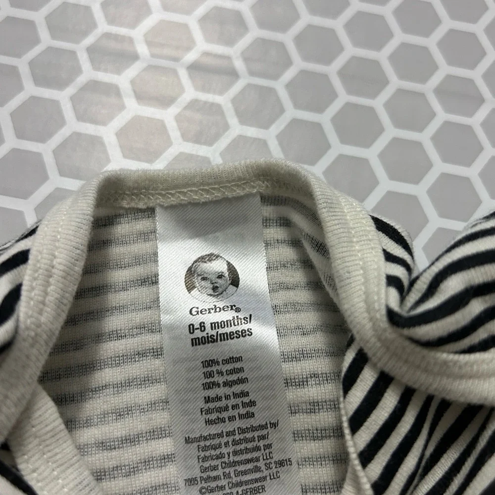 Gerber Set of 3 Sleep Sacks w Open Bottom Size 0-6 Months